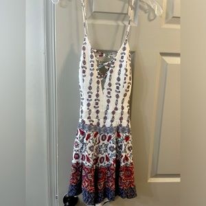 Boutique Romper With Adjustable Criss Cross Straps And Padded Cups. Size Large.